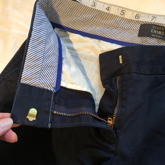 J Crew 5" Navy Chino Shorts - Picture 4 of 8